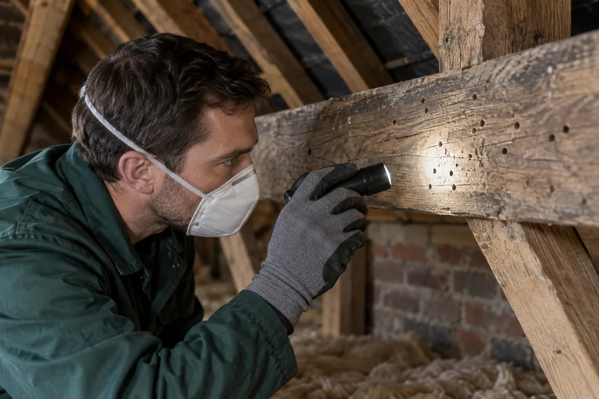Woodworm Treatment inspection and service